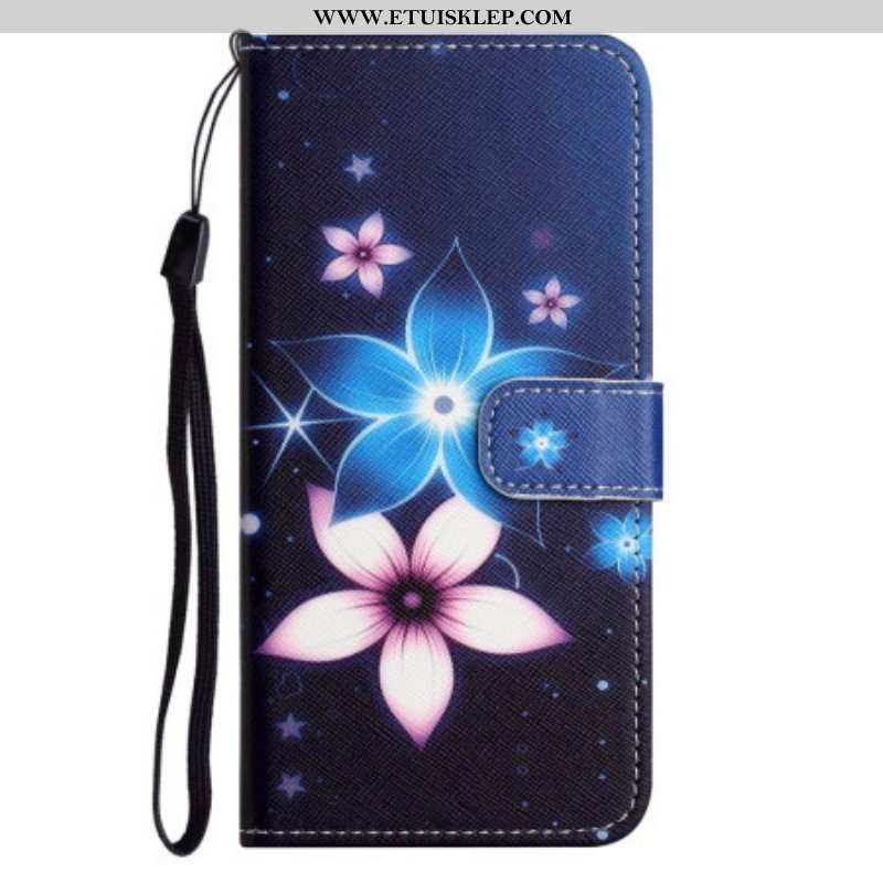 Etui Folio do Samsung Galaxy S23 5G Kwiaty Księżycowe